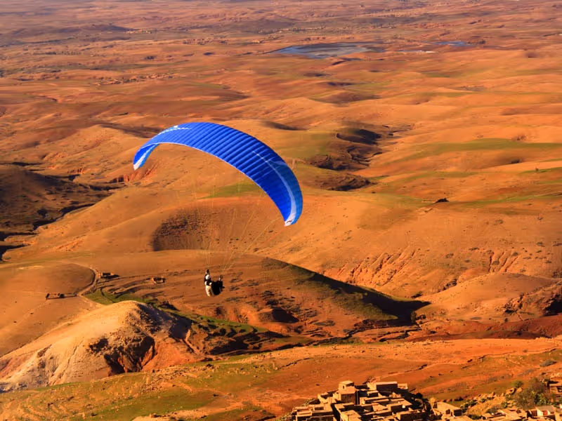 Paragliding Flight paysages Aguergour 